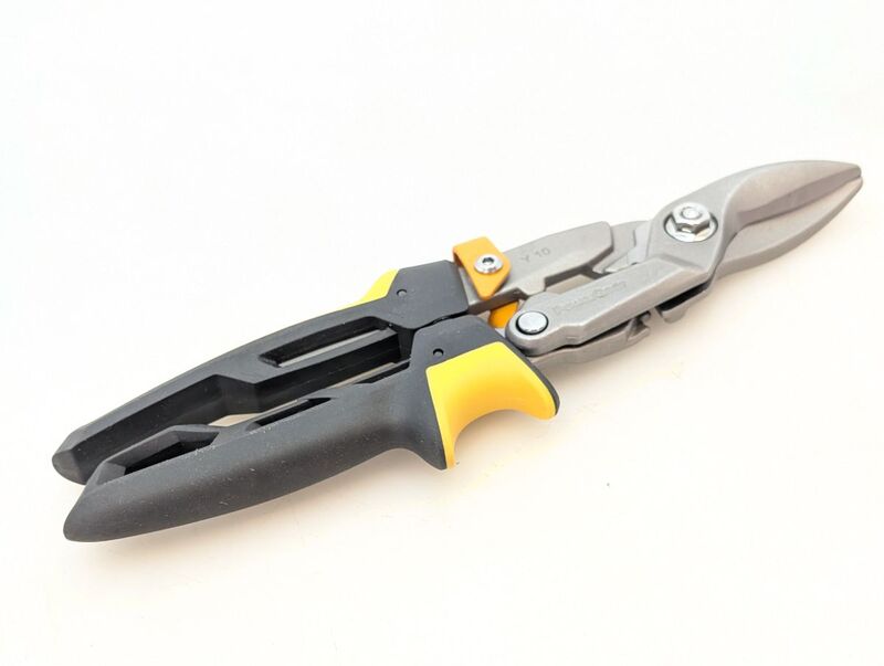 Fiskars Blechschere PowerGear Schere Schneidwerkzeug ergonomisch schwarz bis - 6411501701251