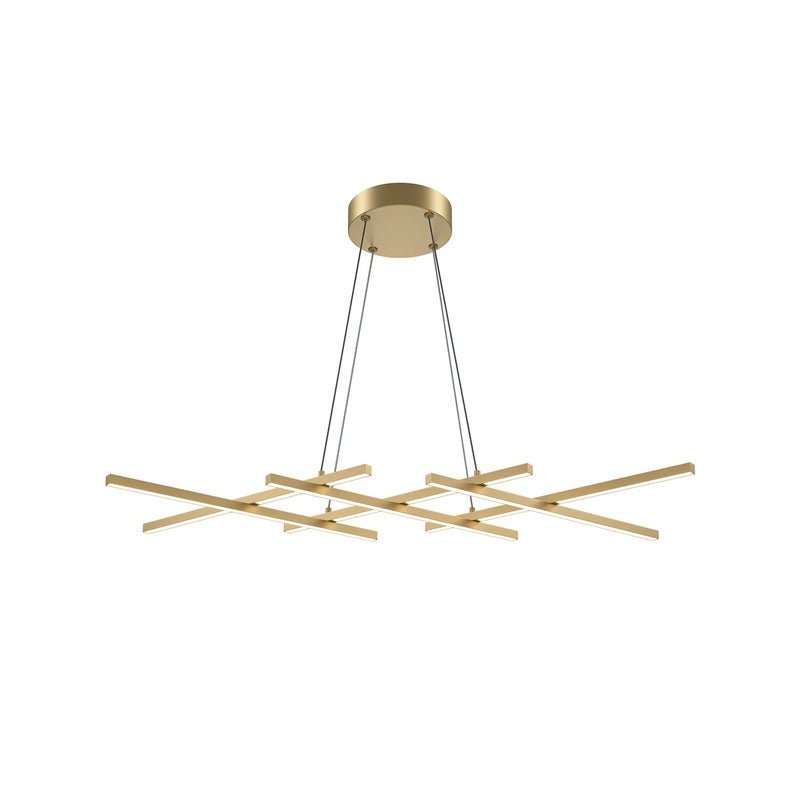 Maytoni LED Hängeleuchte Pendelleuchte Halo messing weiß Aluminium dimmbar - 4099776065067