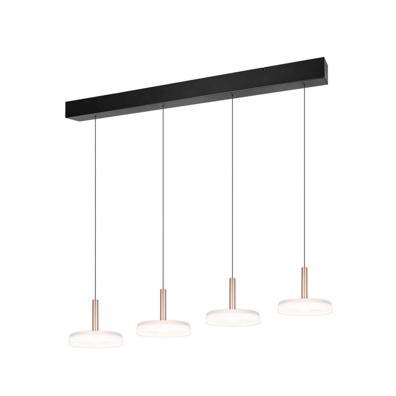 TRIO LIGHTING Hängeleuchte Pendelleuchte LED Celeste weiß braun dimmbar 115 cm - 4017807627404
