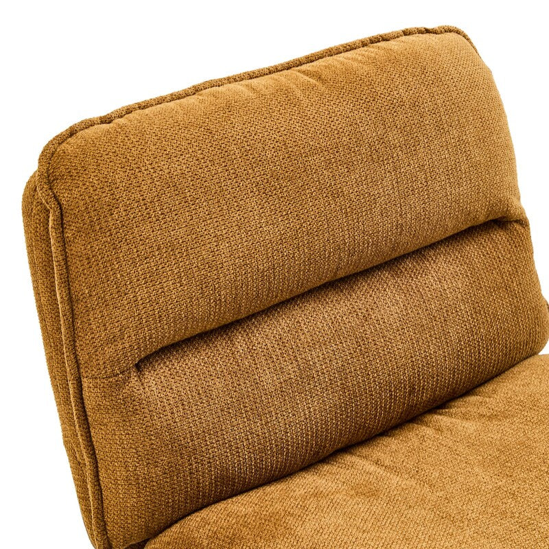 hjh LIVING Loungesessel Sessel Schneidersitzstuhl Criss-Cross 20 Stoff Braun - 4064323109426