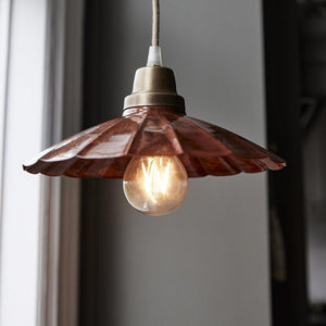 B-Ware Pr Home Hängelampe Ester Terracotta Hängeleuchte Leuchte ø 24 Cm Eisen Stecker