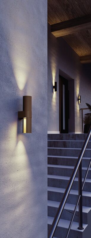 Eglo Wandleuchte Montelauro LED Wandleuchte Lampe Aluminium rostig IP65 800lm - 9008606387748