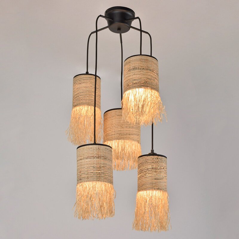 MARKET SET Formentera Hängelampe 5-flammig Rondell Deckenlampe Lampe Leuchte - 3188000771056