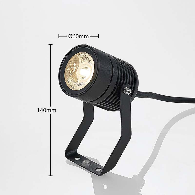 Lindby LED-Außenstrahler Maris m. Erdspieß Gartenlampe  Lampe Leuchte 4W schwarz - 4251096549553