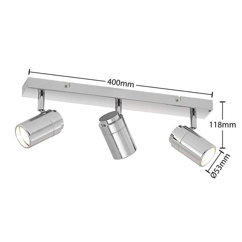 Lindby Remilan Deckenstrahler chrom lang Deckenlampe Deckenleuchte Lampe Leuchte - 4251911732283