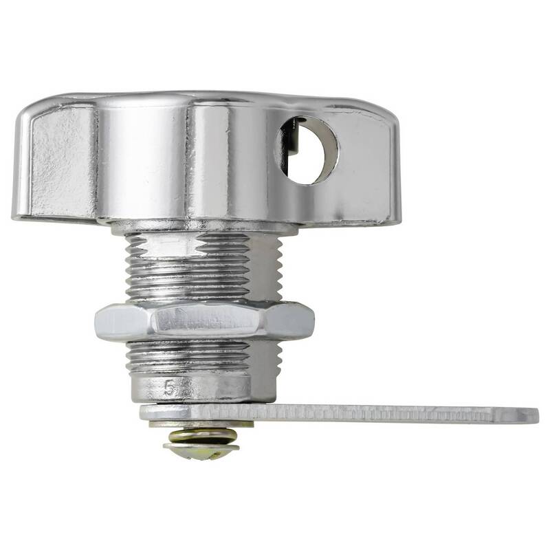 Sygonix Drehriegelschloss Chrom Sicherheitslösung 63x25x43mm 67g stabil - 4064161498249