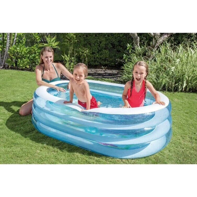 Intex Ovaler Kinderpool 163x107 cm mit Fischmotiv für Kinder ab 3 Jahren - 6941057454825