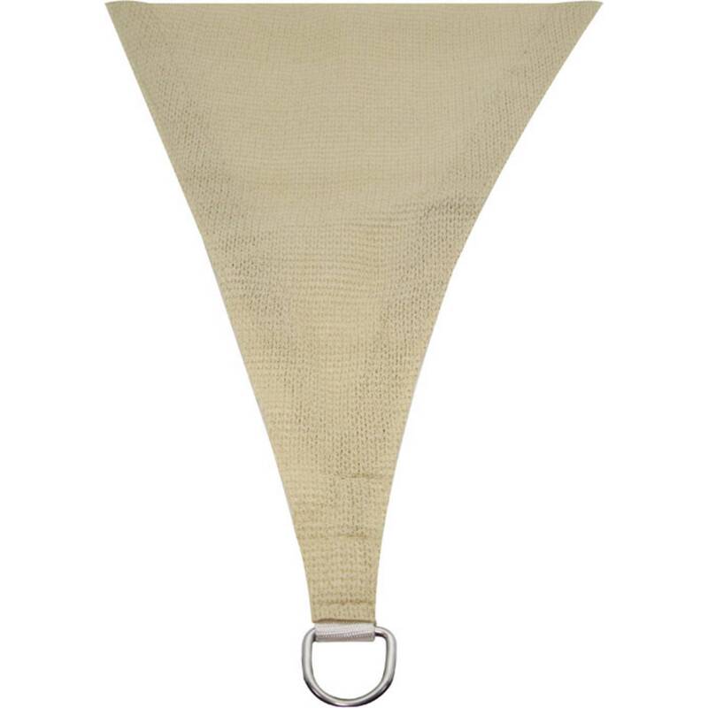 Perel Sonnensegel Sonnenschutz Sun Sail Creme Polyester UV Schutz 4x500x500cm - 5410329479657