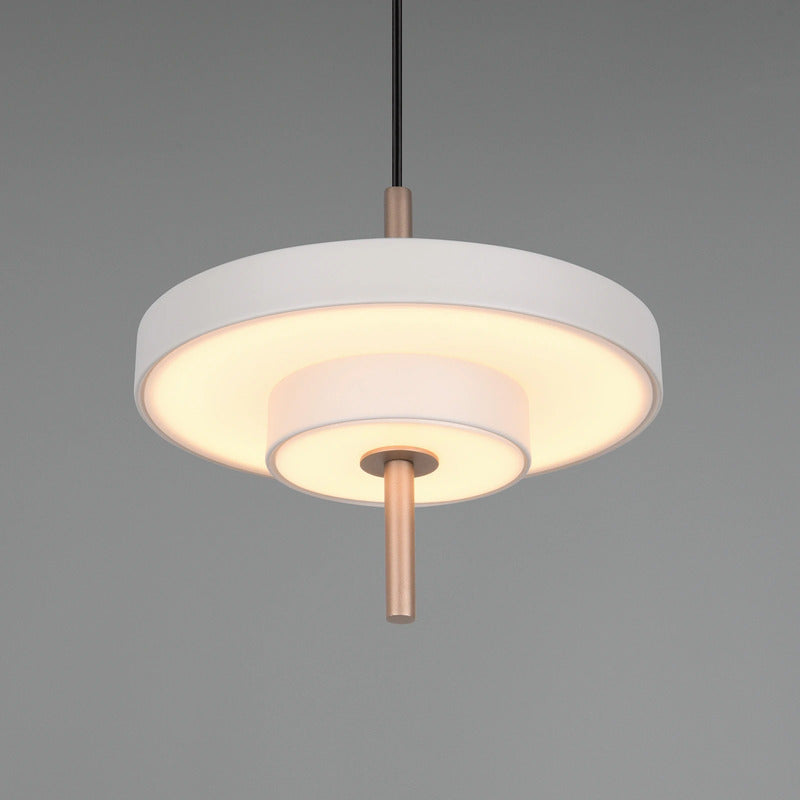 Trio Lighting Pendelleuchte Hängelampe LED Leuchte hellgrau Metall CCT dimmbar - 4017807655933