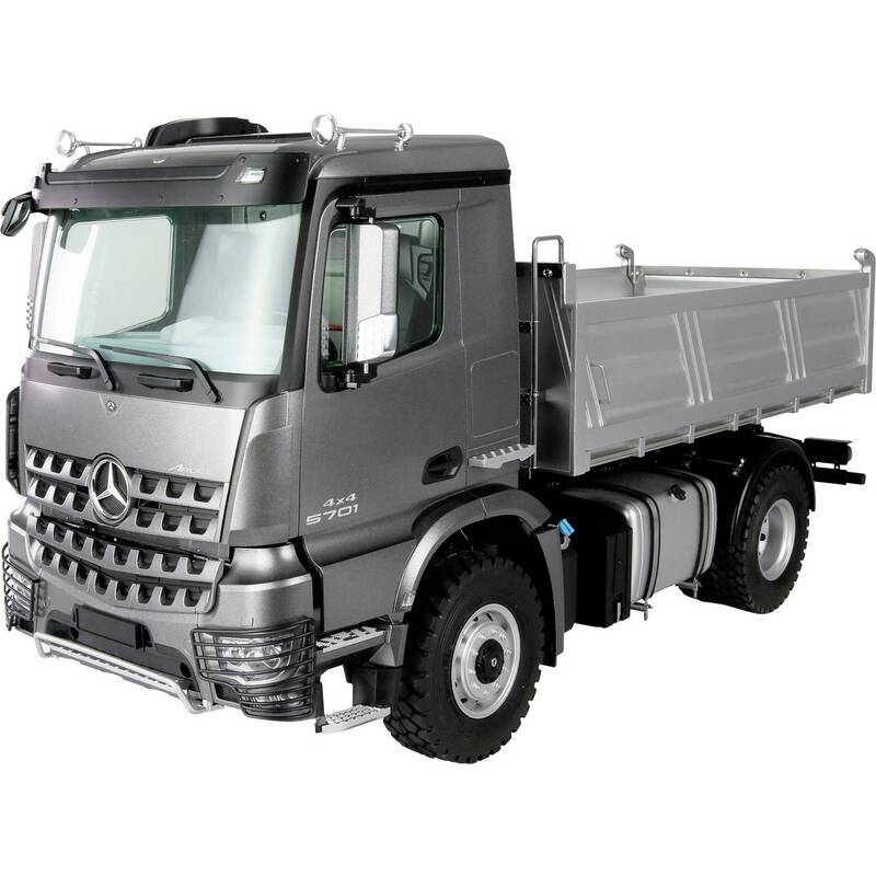 Amewi Mercedes-Benz Arocs Muldenkipper 4x4 RC Modell-LKW 1:14 anthrazit - 4262408979470