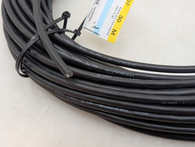 LAPP Schlauchleitung H03VV-F 4 x 0.75 mm² Schwarz Meterware für Elektrogeräte - 2050001490476