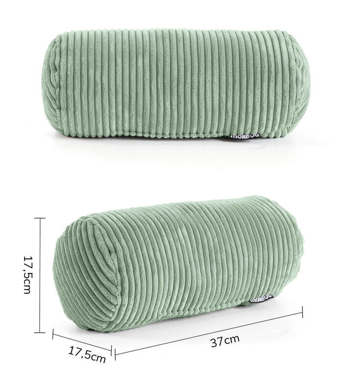 mokebo Nackenrolle 'Das Nickerchen' in Beige, 60x20 cm, waschbar, vielseitig - 4262436124811