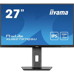B-Ware Iiyama Monitor Bildschirm ProLite 27 Zoll IPS LED QHD Schwarz höhenverstellbar