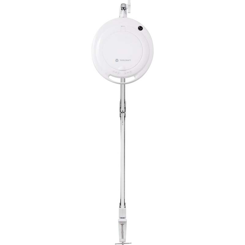 Toolcraft LED Lupenleuchte dimmbar 730lm 3x Vergrößerung Tischklemme 12,7cm - 4064161205151