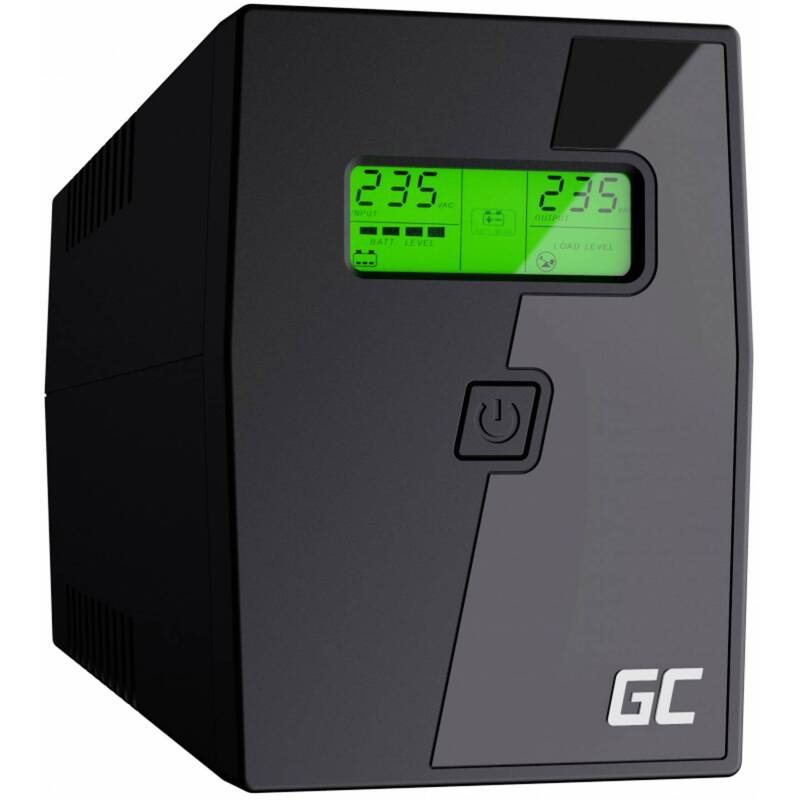 Green Cell USV 600 VA 360W Stromversorgung mit 2 USB Ausgängen und Schutzsystem - 5902701419615