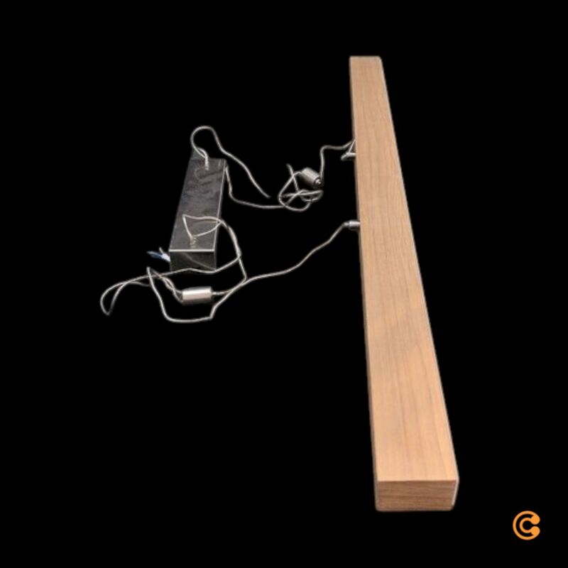 Leuchten Direkt LED-Pendelleuchte Amanda Hängelampe Lampe LED Holzoptik dimmbar - 4043689971199