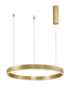 B-Ware Nova Luce Pendelleuchte Hängeleuchte LED Messing Warmweiß dimmbar MOTIF 60cm 40W