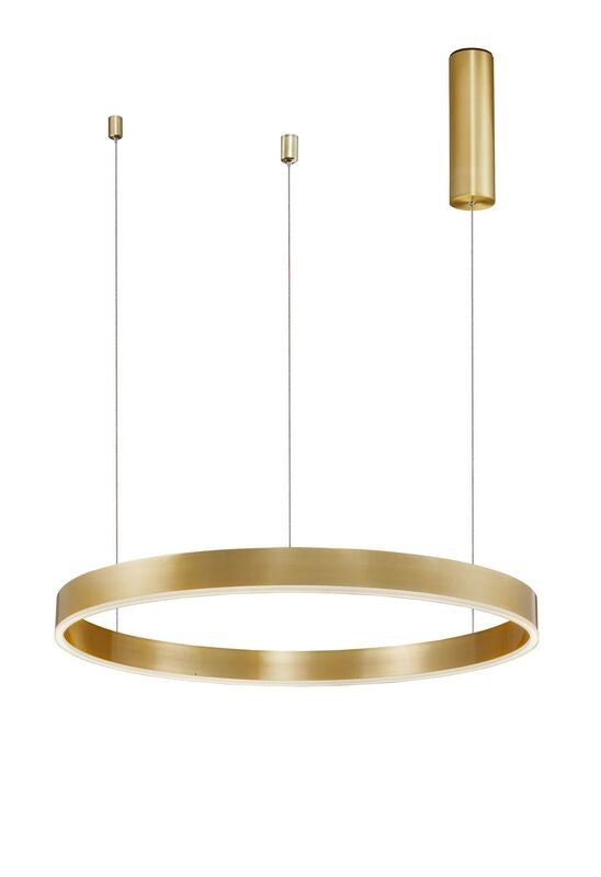 Nova Luce Pendelleuchte Hängeleuchte LED Messing Warmweiß dimmbar MOTIF 60cm 40W - 5212017421920