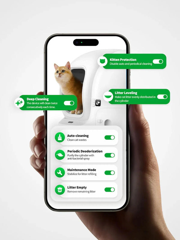 PETKIT Katzentoilette Pura Max 2 selbstreinigend Hygienisch App Steuerung 7l - 6975069305028