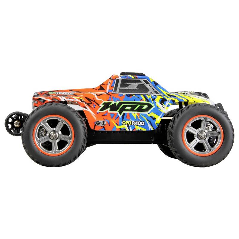 Amewi MAX20 1:20 RC Monstertruck Elektro 4WD Blau Orange mit Lichteffekt - 4262500341229