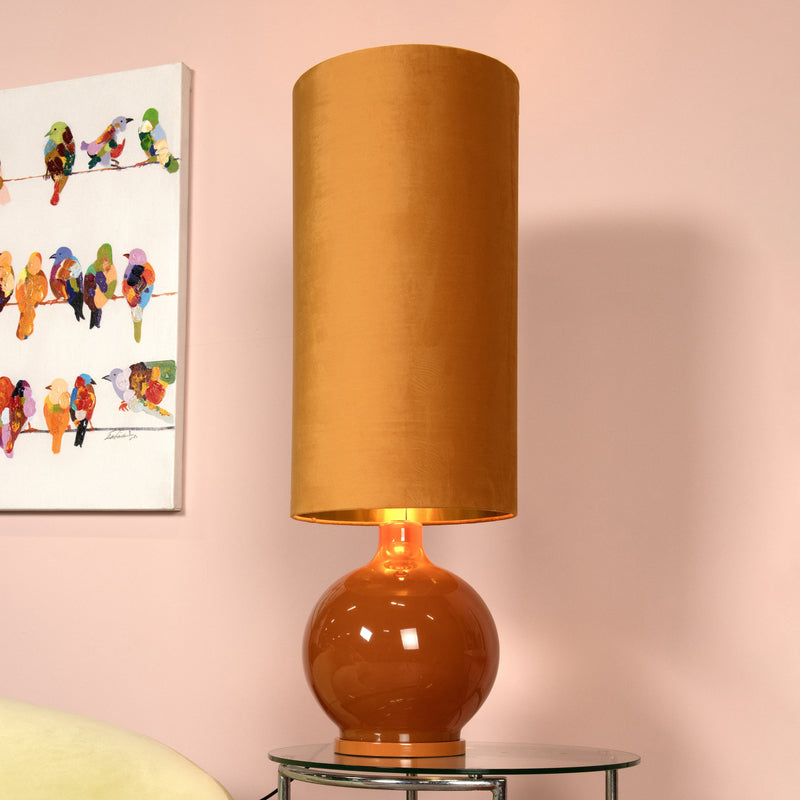 Lucide Stehleuchte Esterad LED Designer Lampe Leuchte ocker Ø34cm Höhe 100cm - 5411212106032