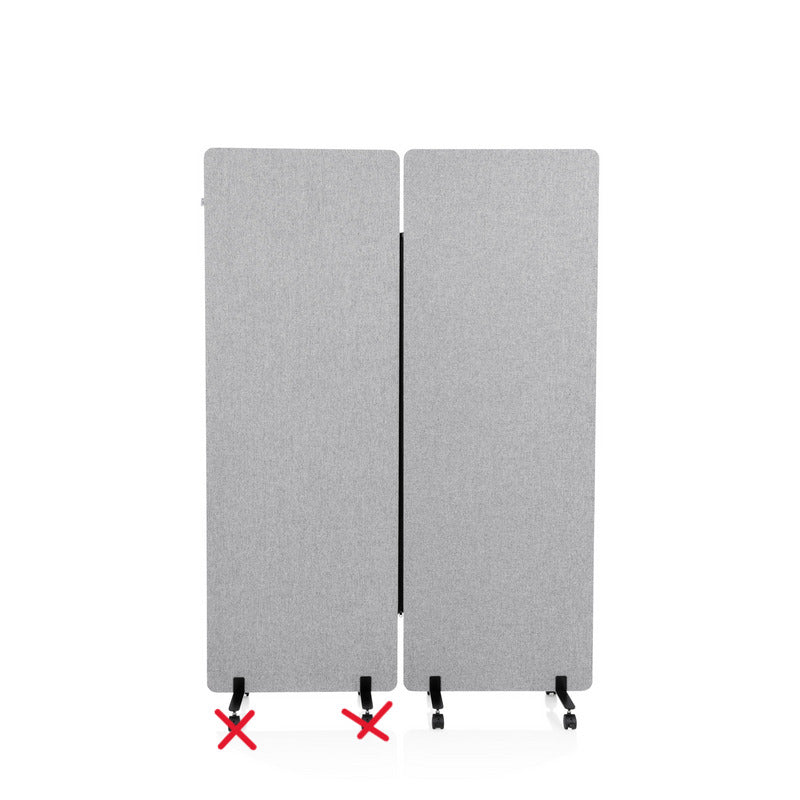 hjh OFFICE Trennwand Panel Sichtschutz Akustikwand PET Polyester SIEHE TEXT/FOTO - 4251084679927
