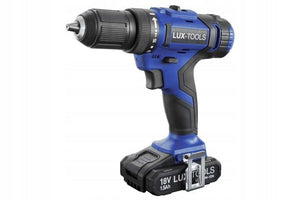 B-Ware LUX-TOOLS Akkuschrauber Bohrschrauber ABS-18Li-C Schrauber 18V Werkzeug Set