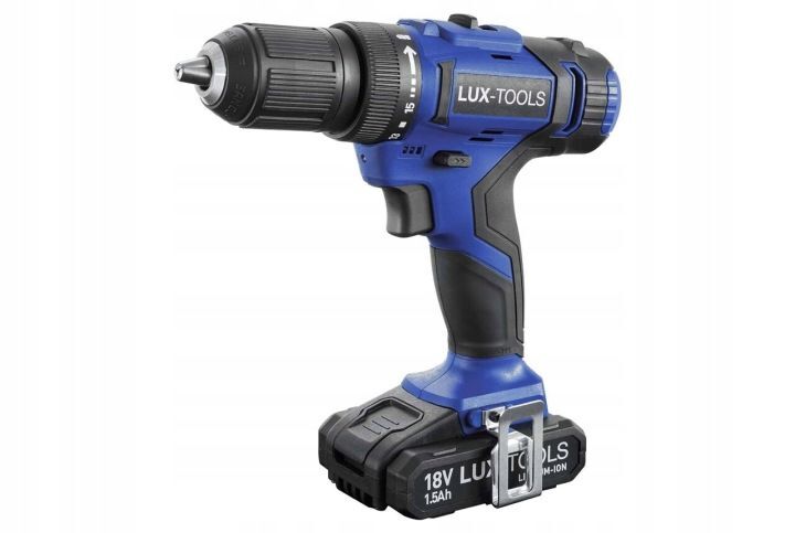 LUX-TOOLS Akkuschrauber Bohrschrauber ABS-18Li-C Schrauber 18V Werkzeug Set - 4007873803710