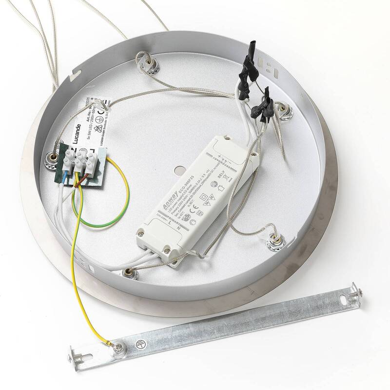 Lucande Pendelleuchte Hängelampe LED Glas Chrom Wohnbereich Tischbeleuchtung - 4251096562460
