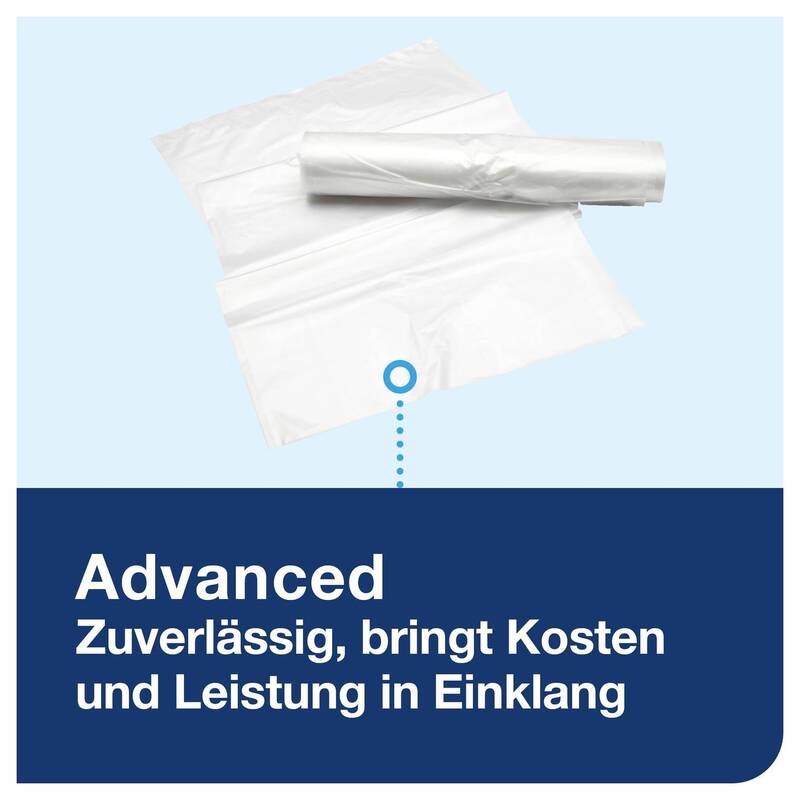 Tork Mülleimer Abfallbehälter 50l Metall weiß Handtuchbehälter 341x706x258mm - 7310792280003