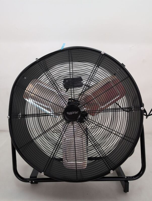 Sygonix Bodenventilator Gebläse 330W Heizgerät Lüfter schwarz schwenkbar Ø745mm - 4064161342597