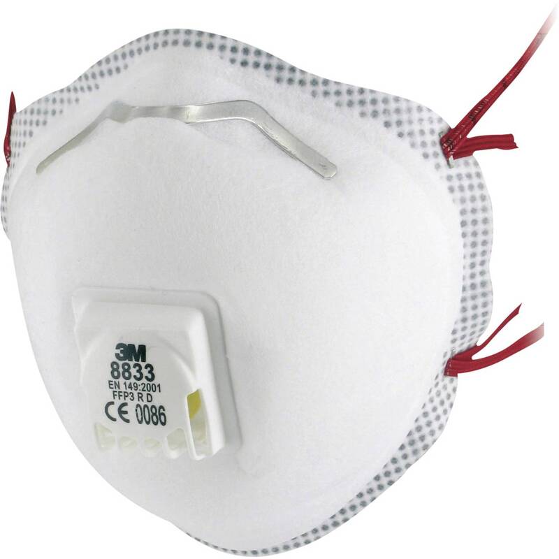 3M Feinstaubmaske FFP3 mit Ventil 10 Stück Schutzmaske Atemschutzmaske EN 149 - 4054596788312