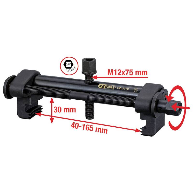 KS Tools Riemen-Scheiben-Abzieher 150.3170 2 Haken Spannbereich 40-165mm - 4042146512104