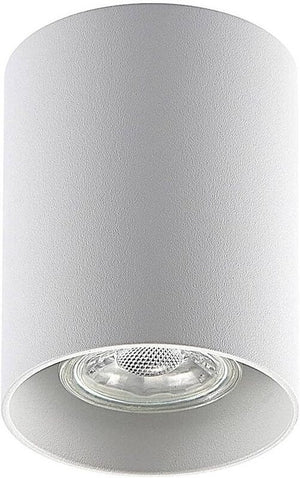 B-Ware ELC Efey Deckenlampe Leuchte GU10 Deckenleuchte rund weiß Aluminium I15 STÜCK
