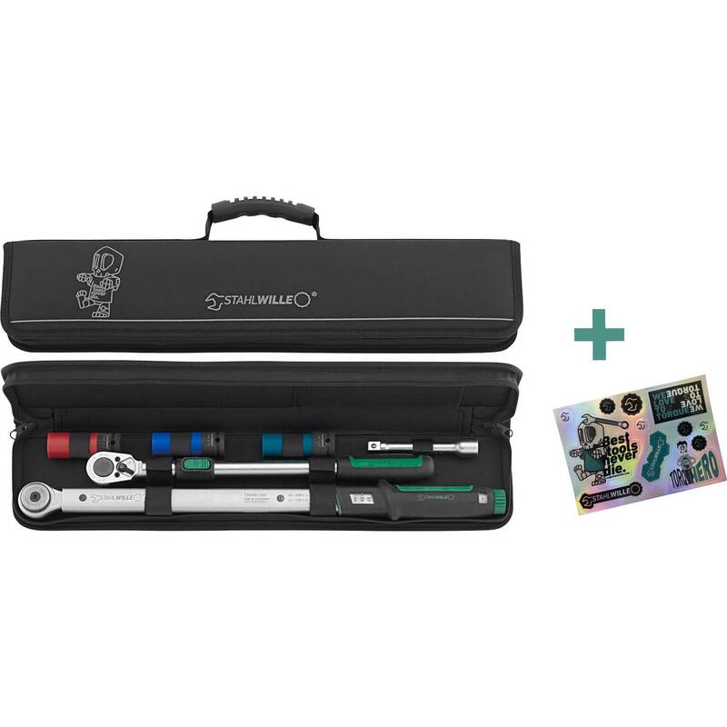 Stahlwille Drehmomentschlüssel Heizkörper 750NR 1/2" 40-200Nm Softcase schwarz - 4018754363124