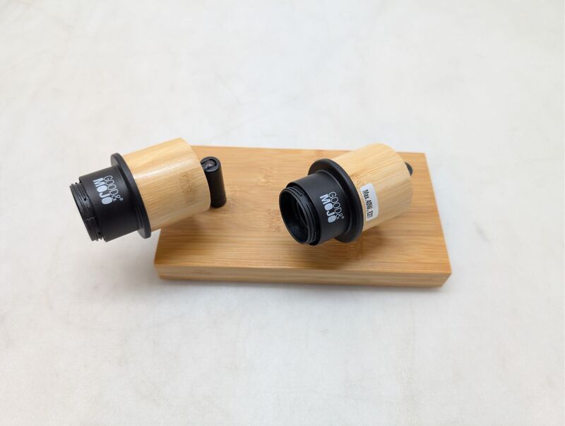 GOOD&MOJO Tischleuchte Holz verstellbar 2-flammig LED Lampe Leuchte natur - 8716248089180