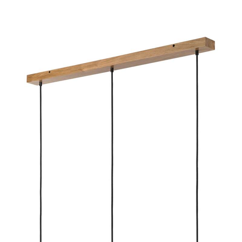 Harmony Hängelampe Pendelleuchte Opalglas Eichenholz L110cm 3flg SIEHE TEXT/F128 - 5907687453509
