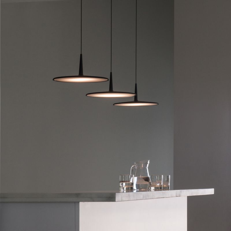 Vibia Pendelleuchte Hängelampe LED Esszimmer Schwarz 30cm Dimmbar Lampe Leuchte - 244588