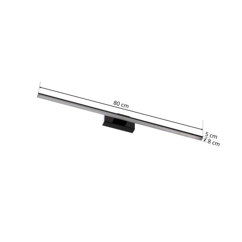 Miroir Wandleuchte Wandlampe LED Leuchte schwarz warmweiß Aluminium Kunstst249 - 5903148515090