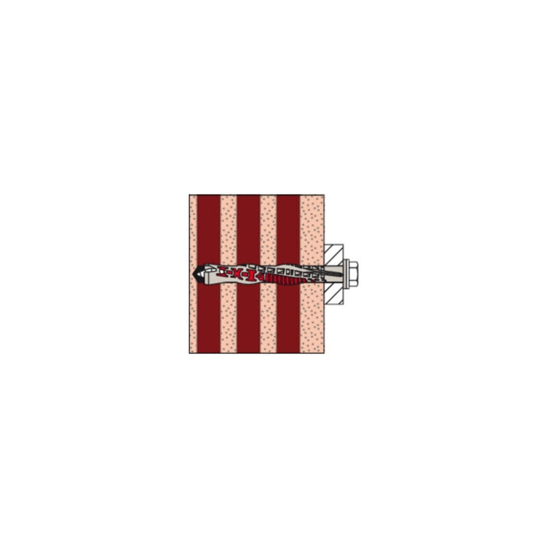 Fischer Langschaftsdübel DuoXpand 8x80 FUS Universal grau mit Schraube 50 Stück - 4048962440300