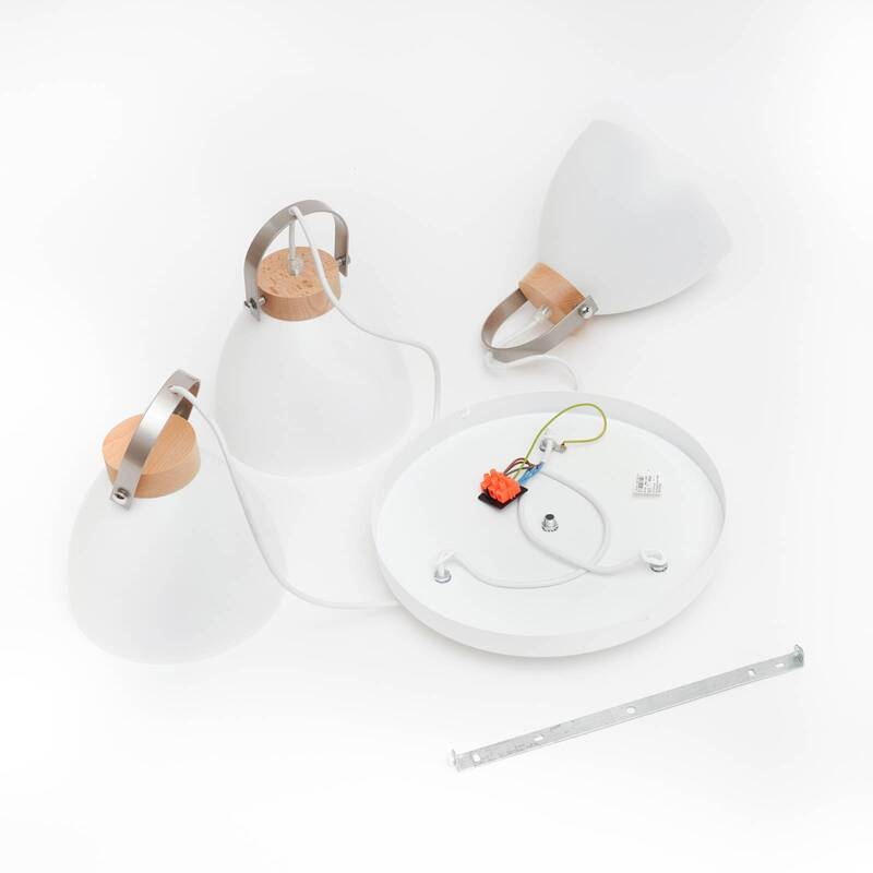 Euluna Pendelleuchte Bergen Pendelleuchte Lampen Leuchten dreiflammig E27 rund - 5907687431811