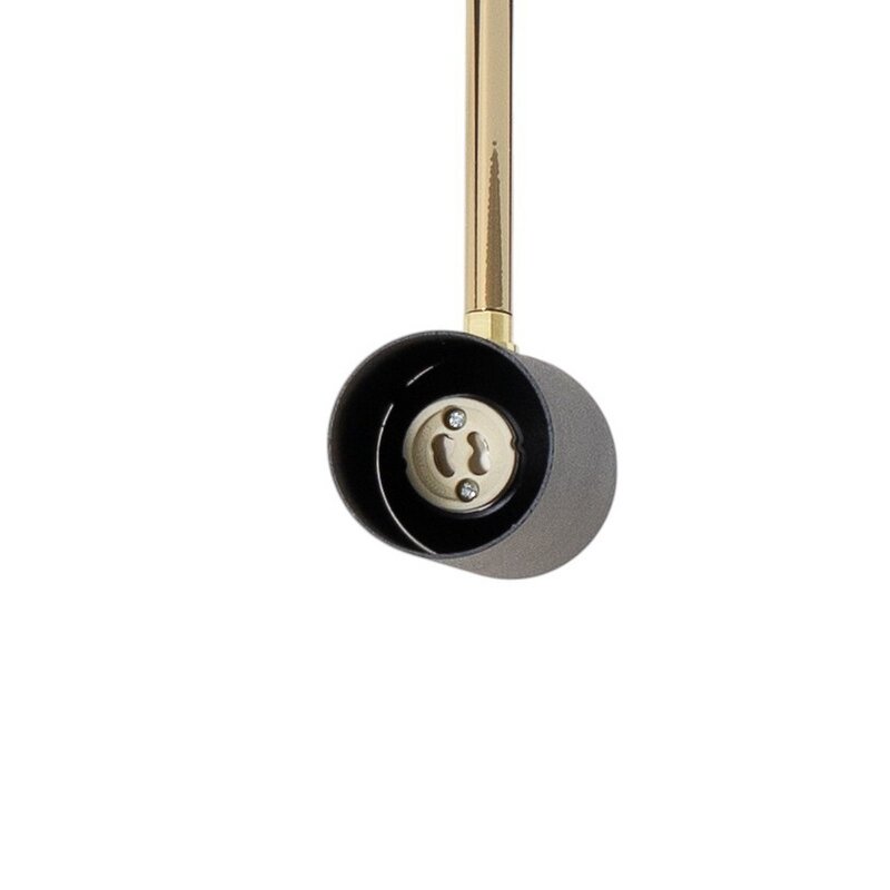 Luminex Deckenleuchte Lampe Axion Leuchte LED 5-flammig Stahl schwarz gold GU10 - 5907565943191
