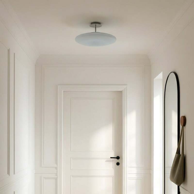 Lindby Deckenleuchte Lampe Gunda LED dimmbar Hängeleuchte Leuchte weiß Ø48cm - 4251096559293