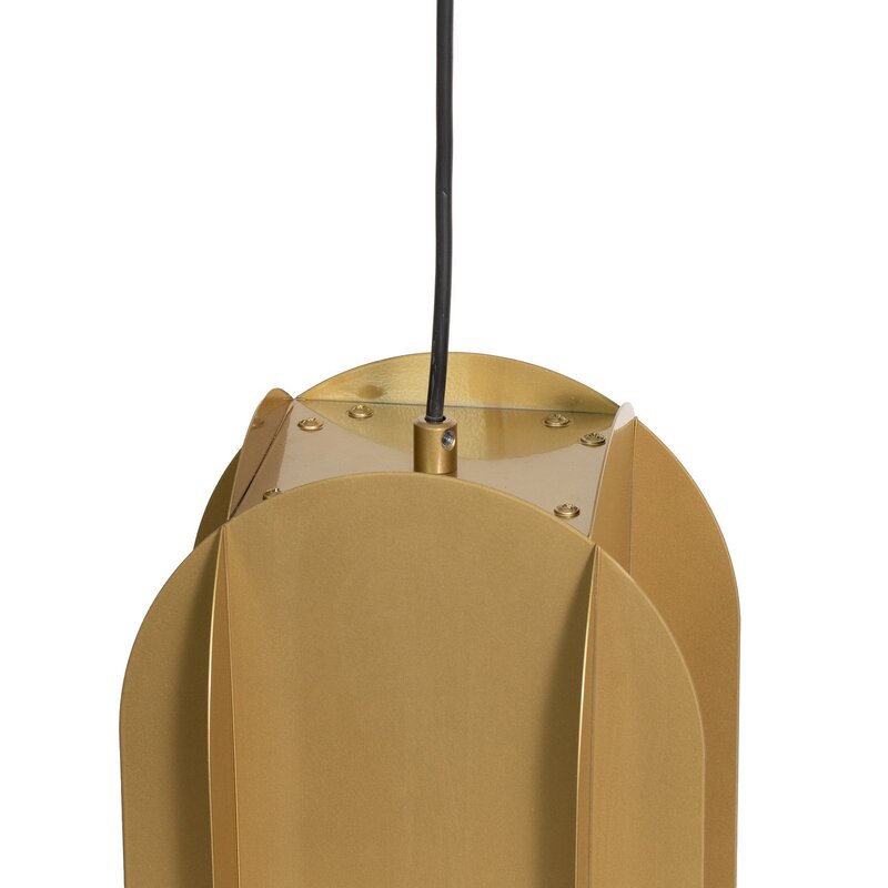 Opviq Hängeleuchte Pendelleuchte Corner gold Metall Lampe Leuchte E27 - 8684283486571