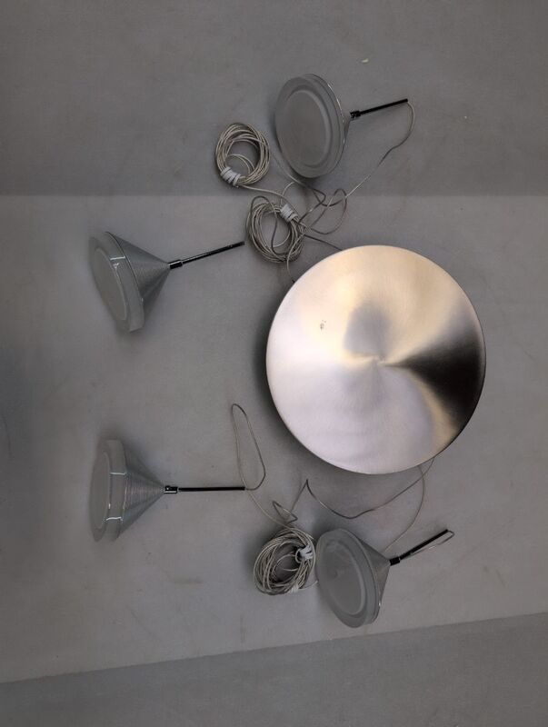 FABAS LUCE Pendelleuchte Isabella LED Hängelampe dimmbar warmweiß alu 4-flammig - 8019282099444