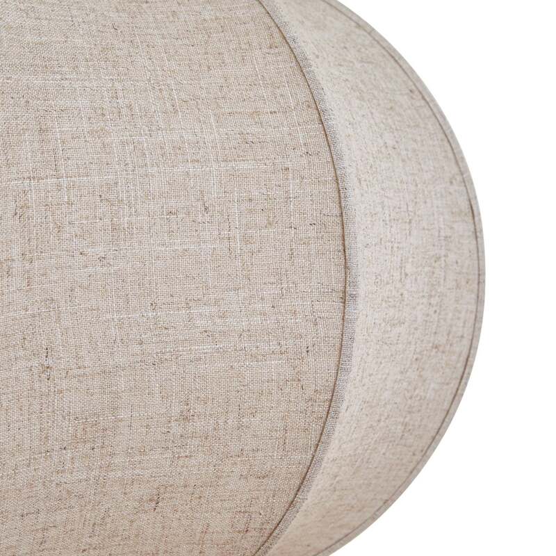 Lindby Hängeleuchte Pendelleuchte Elfie Textil Leinen beige E27 47 cm - 4255830906503