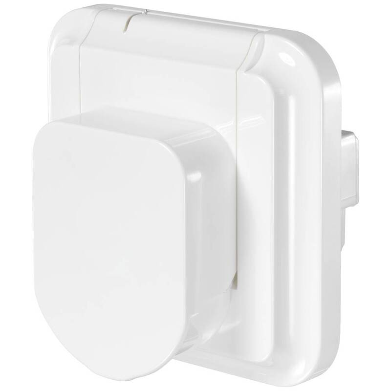 SYGONIX IP44 Unterputz-Fehlerstrom-Sicherheitssteckdose 3600 W 16 A Weiß - 4064161260242