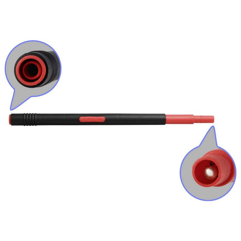 Voltcraft Messleitungs-Set MLSet-100 Krokoklemmen Prüfspitze 4mm 1,2m Rot - 4064161503592