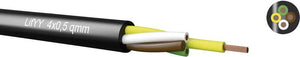 B-Ware Kabeltronik LifYY Steuerleitung 4 x 0.25 mm² Schwarz 240402500-100 100 m Kabel