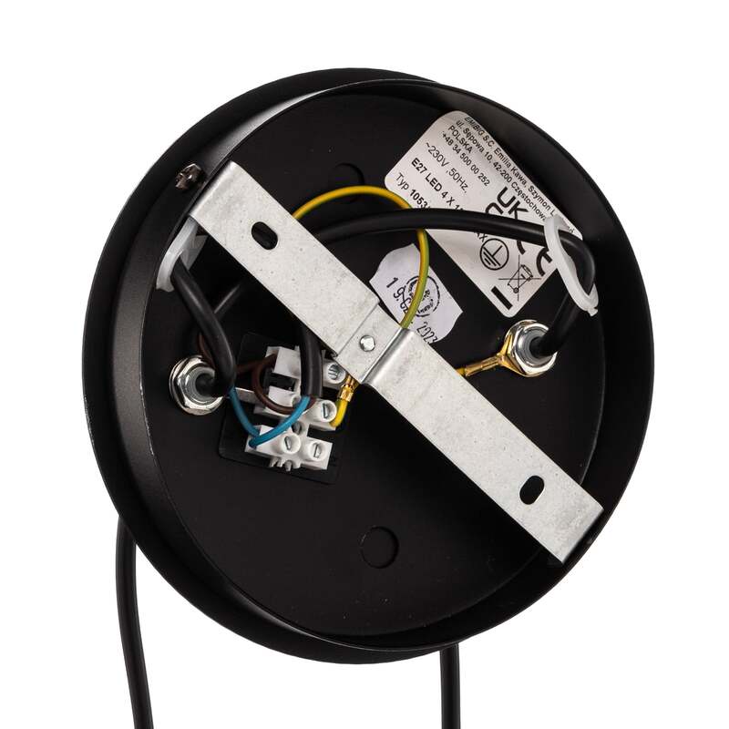 EMIBIG LIGHTING Hängelampe Jari 4fl lang weiß-gold dimmbar 100 cm E27 - 5901738920323